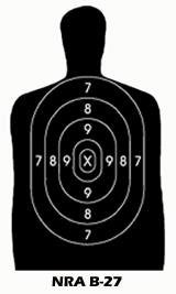 NRA B-27 target